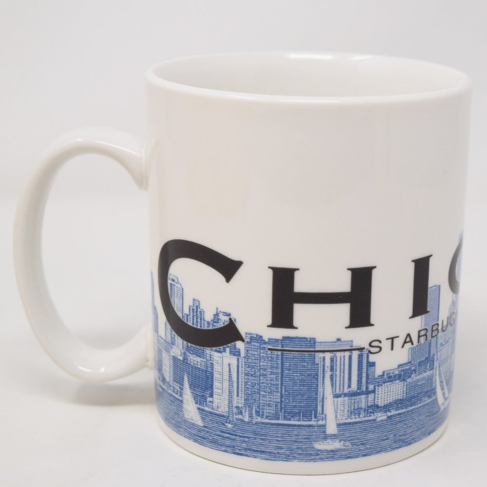Starbucks Chicago Barista Skyline Series Mug 2002 16 oz Coffee Tea Cocoa - Picture 4 of 11